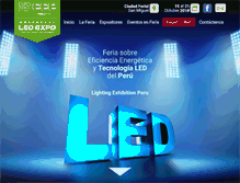 Tablet Screenshot of ledexpoperu.com